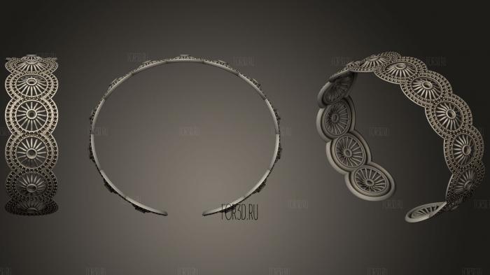 Bracelet With Diamonds30 stl model for CNC